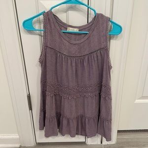 Purple Flowy Tank